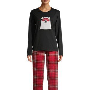 Women's EV1 by Ellen DeGeneres "Barely Awake" Long Sleeve Pajama Set